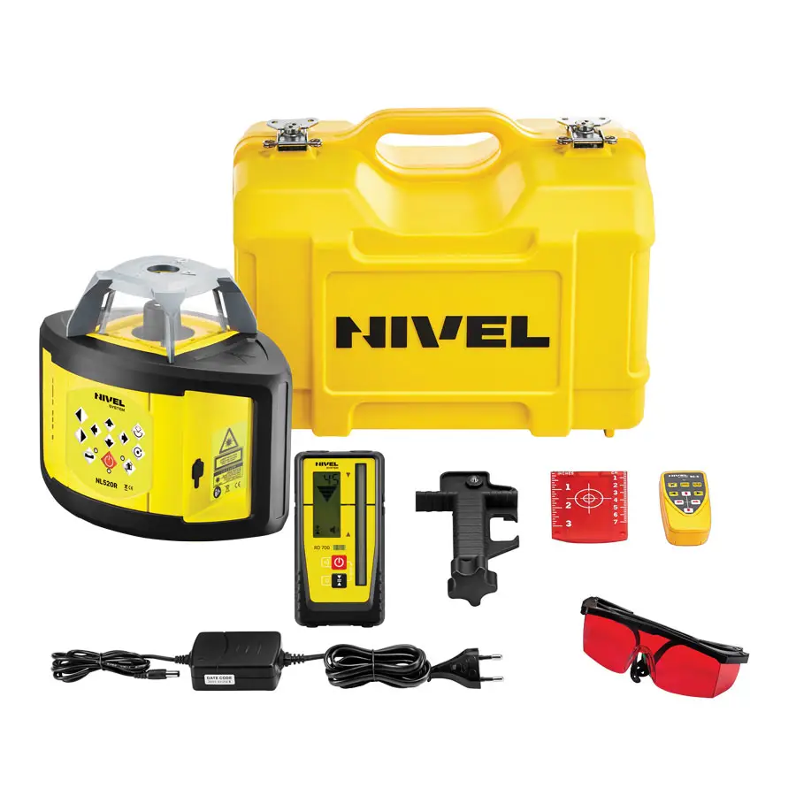 Ротаційний нівелір Nivel System NL520R Digital із аксесуарами